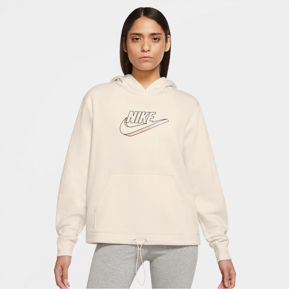 {NIKE} Pink Drawstring Hoodie